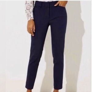 LOFT Grey Julie Ankle Pants